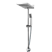 Moderne Wandhalterung Messing Brausebatterie Chrom-Finish