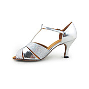vrouwen kunstleer / sprankelende glitter latin / ballroom dans schoenen