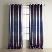 (Two Panels) Modern Print Geometic Polyester Blackout Curtains