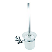 Chrome Finish Brass Contemporary Bathroom Accessories Toilet Brush Holder