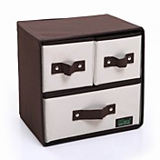 pratique Oxford boîte de rangement en tissu (comprend 3 petites boîtes)