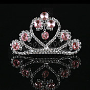 Smukke legering med Rhinestone Flower Girl Tiaras