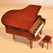 Personalized Wood Piano Design Music Box