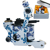 Blue and White Porcelain Coil Tatoo Machine Gun for Lining and Shading