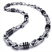 Titanium Silver Necklace(57*1*1CM)