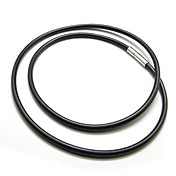 titanio collana di cuoio (50 * 0.3 * 0,3 centimetri)
