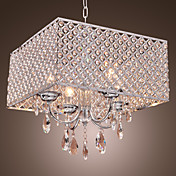 modernos 4 - luz luzes pendentes, com gotas de cristal em praça