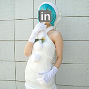 cosplay kostyme inspirert av Neon Genesis Evangelion Rei Ayanami hvit