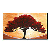 Dipinti a mano pittura a olio dell'albero Paesaggio Rosso 1211-LS0041