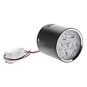 12W 1050-1150lm 3000-3500K Warm White Black Shell LED Down Light (85-265V)