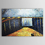 Håndmalt oljemaleri på Stjernenatt over Rhone Landscape Vincent Van Gogh