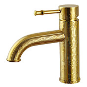 Antique Ti-PVD Finish Single Handle Centerset Bathroom Sink Faucet