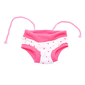 Adjustable Small Heart Pattern Sanitary Pant for Dogs (Assorted Color,S-XL)