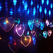 2.5Mx0.65M Amor Colorful Crystal LED cadena de la lámpara con 298 LEDs de la Navidad y decoración de Halloween