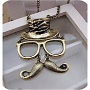 barba sombrero vendimia de la mujer gafas de collar babero