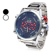 Men's Dress Style Alloy Analog - Digital Multi-Movement Wrist Watch (Silver)