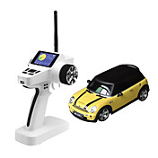 Mini-Z Firelap 1/28 4WD RC Mini cooper con 2.4G transmisor pantalla a color