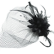 Fashion Net With Flower /Feather Women's Birdcage Veils