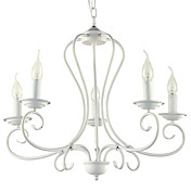 60W E14 5-light Chandelier in Candle Feature