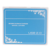 All-in-1 USB 2.0 kaartlezer voor SD/TF/MiniSD/M2/MS/MMC/XD Card