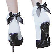 Bow Blanc Et Dentelle Lolita Chaussettes douces