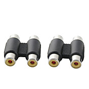 2-RCA Female to Female Adapter