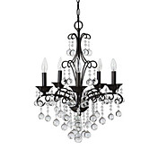 60W E27 6-light Crystal Chandelier