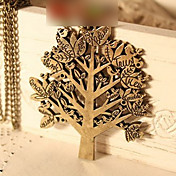 vendimia de la mujer árbol collar carta