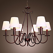DEARBORN - Lustre Cristal - 6 slots à ampoule