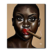 Pintados à mão pintura a óleo do charuto Pessoas 1211-PE0024