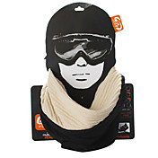 Super Soft and Comfortable Pure Cotton Cycling Scarf (Black and Beige)