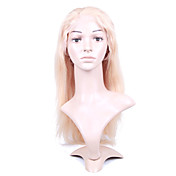 New Glue-less Cap With Combs Silky Straight 1８" Blonde 100% Indian Remy Lace Wig