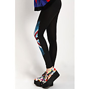 stampa delle donne legging asimmetrico