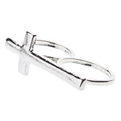 Individuality Vintage Style Cross Double Ring