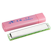 Swan - (SW24-9) 24 Hole Aluminum Reed Plate Octave Harmonica (Stainless Steel Cover Plate)