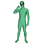 Verde Spandex Zentai traje de Alien