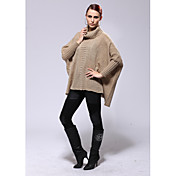 AYIASHA Retro Loose Bat Sleeve Wool Otter Rabbit Fur Sweater (Bust:186CM)