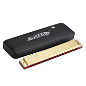 EASSTTOP - (T28-1) 28 Hull Tremolo munnspill med Leather Box