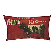 Country Dairy Fresh Decorative Pillow Cover