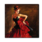 La main peinture huile peinte Lady gens Dancer 1212-PE0170