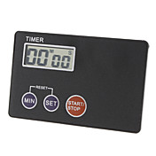 tarjeta de crédito de tamaño ultra fino reloj alarma digital con imán (colores surtidos)