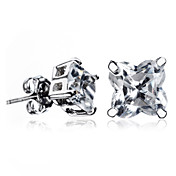 Eleganti platino placcato Cubic Zirconia Orecchini