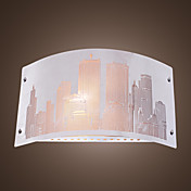 Stainless Steel Wall Sconce in Night City Scene Style