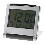 flip-up 3 "digitale wekker kalender thermometer (zilver, 2xAAA)