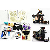 2 Cast Iron Tattoo Machine Guns Kit for Fôr og skyggelegging