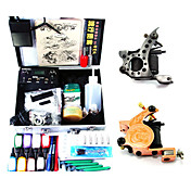 2 Tattoo Machine Guns Kit witn Een Tattoo Case