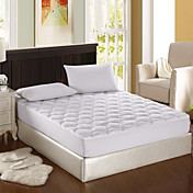 210T Solid Polyester Pongee With Scallop Quilting Mattress Pad