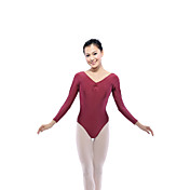 Dancewear Polyester/Spandex Ballet Long Sleeve Leotard For Ladies