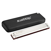 EASSTTOP - (T28-8) 28 Holes Octave Harmonica with Leather Box