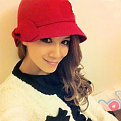 Vintage Wool Women's Tweed Bow Hat